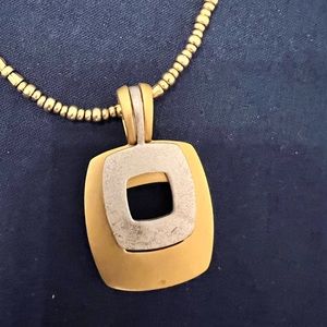 Premier gold & silver beaded necklace.  Beautiful!